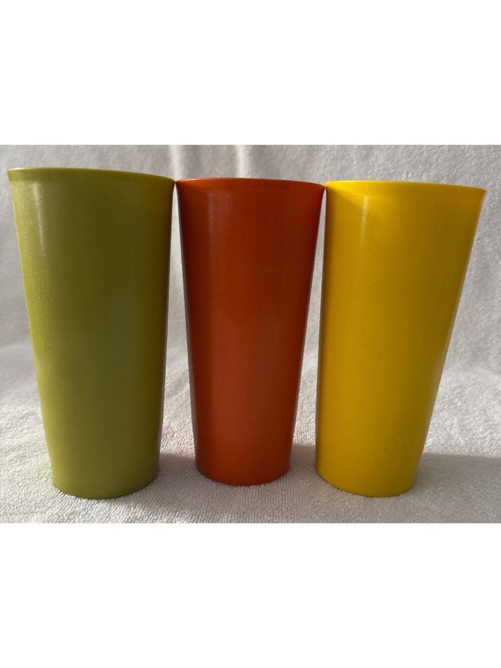 3 Tupperware Glasses 1348-5 VGC Vintage Retro